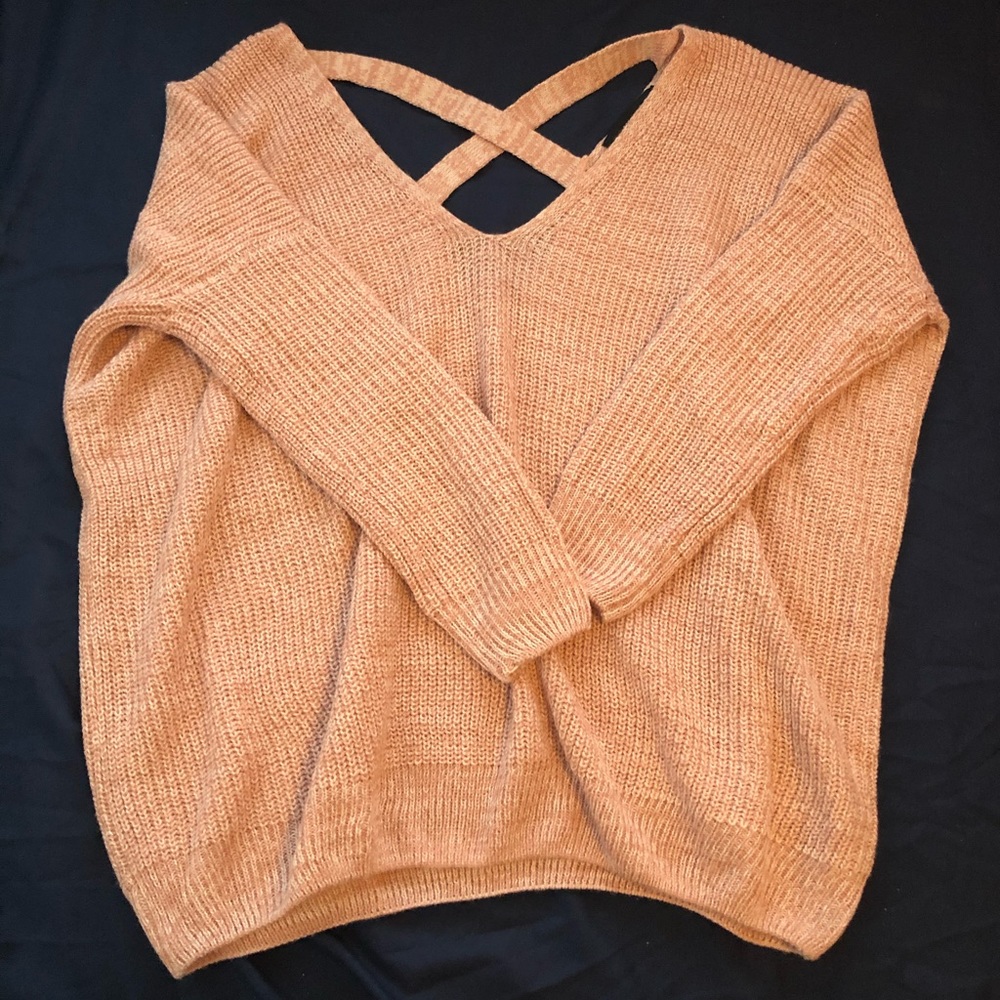 Forever 21 Pink V Neck Sweater